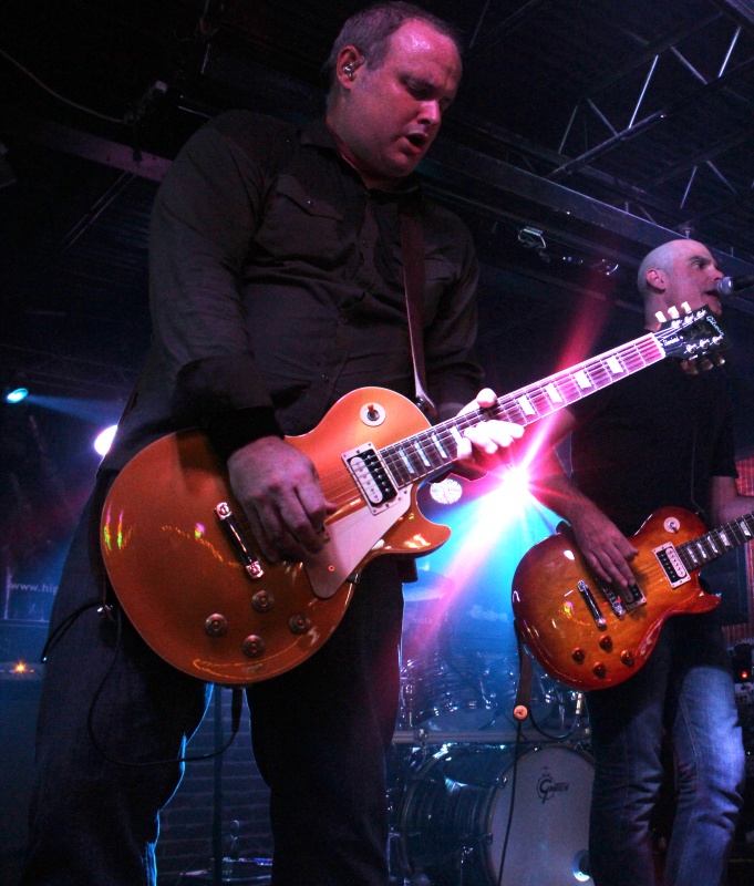 Nick playing guitar
